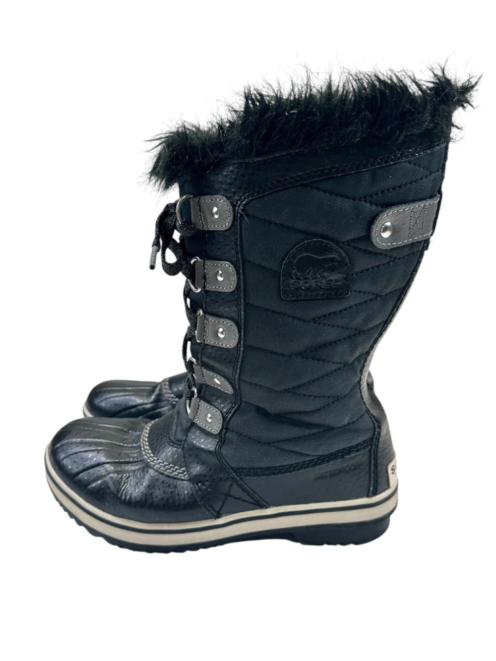 Sorel Tofino II Waterproof Winter Snow Boots Black, Youth Size 5 (Girls)